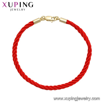 75555 xuping última moda de alta calidad con 14k chapado en oro pulsera unisex